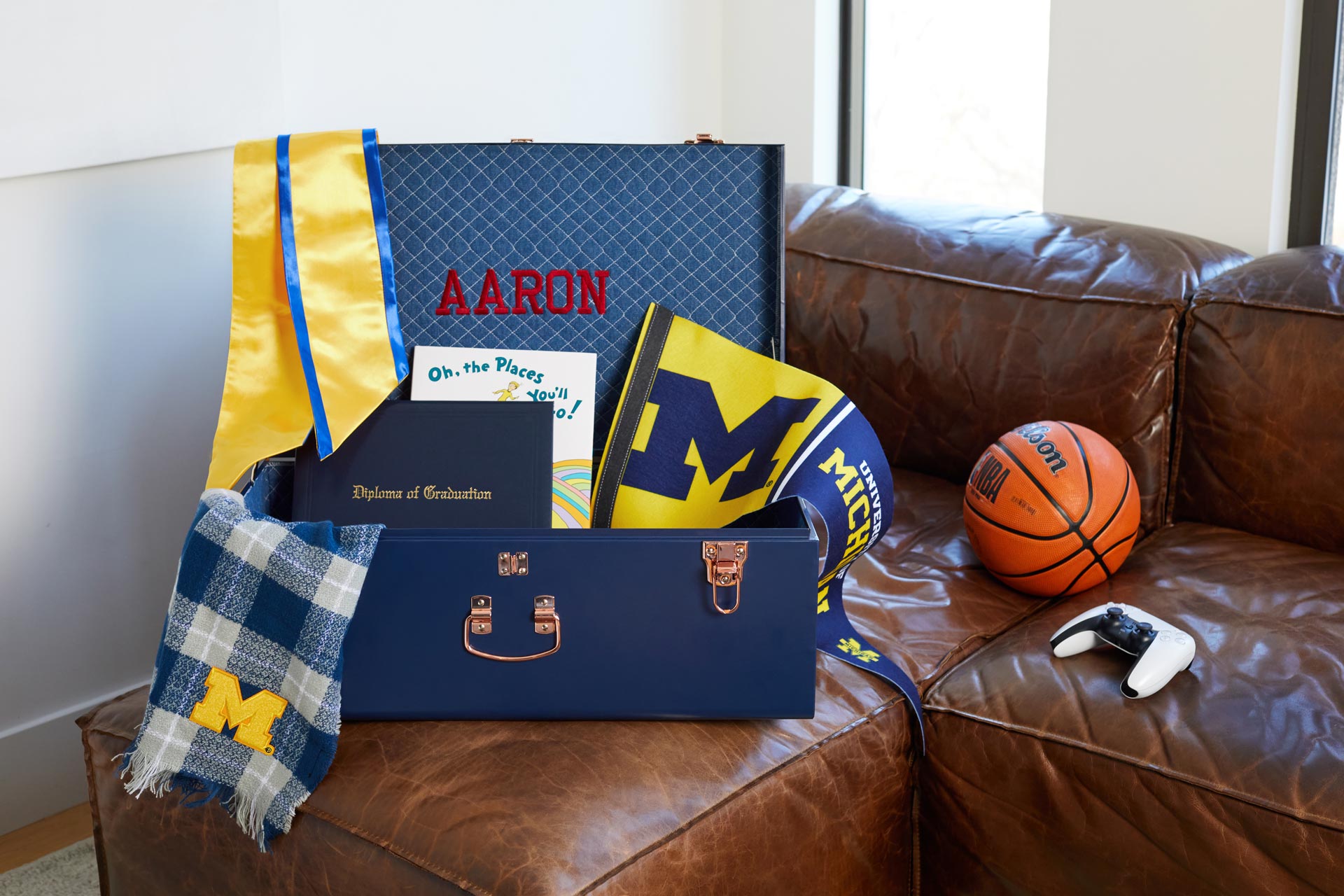 custom styled trunks graduation boys Our Story Keepsake Trunks Birthday Gift Memento