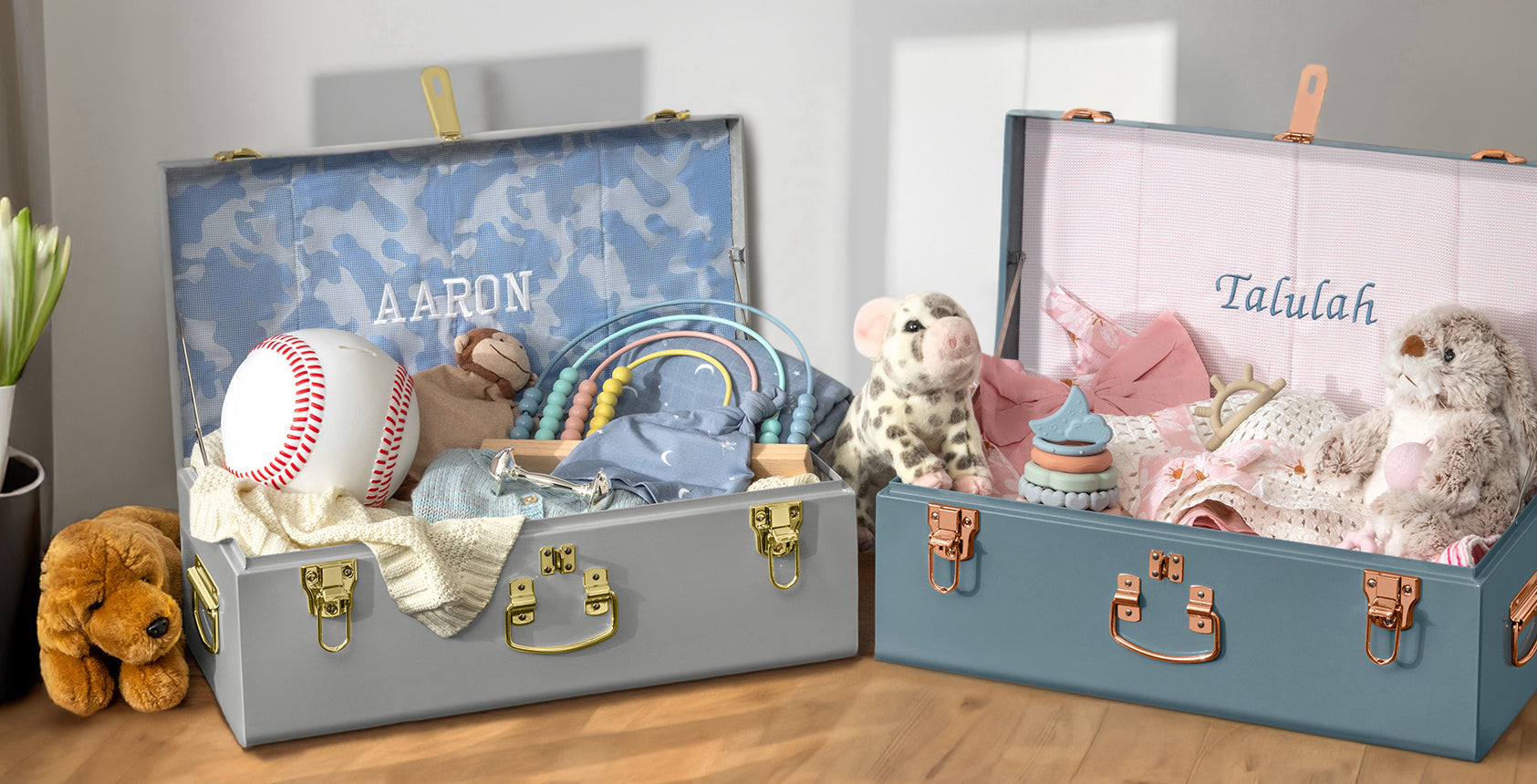 memorize-trunks-our-story_twins Keepsake Trunks Birthday Gift Memento
